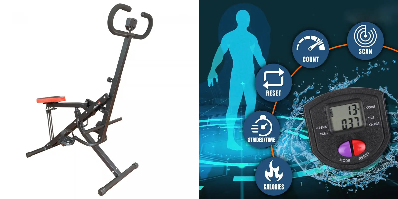 I-kracht Ab Booster: Ejercitador Abdominal Todo En Uno con Monitor
