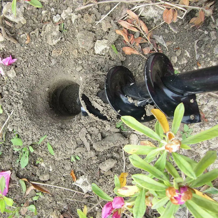 Barrena de Jardín Espiral 8/9/10cm | Broca de Tierra para Plantar