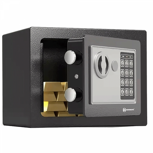 Caja Fuerte Electrónica Digital de Acero - 17x23x17cm - Seguridad Ignífuga, Impermeable