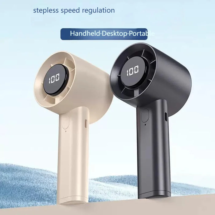 Ventilador de Mão Portátil com Refrigeração por Semicondutor LED e 100 Velocidades | BronAir©