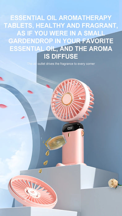 Ventilador de Pescoço Portátil Dobrável USB Recarregável 5 Velocidades | BronAir©