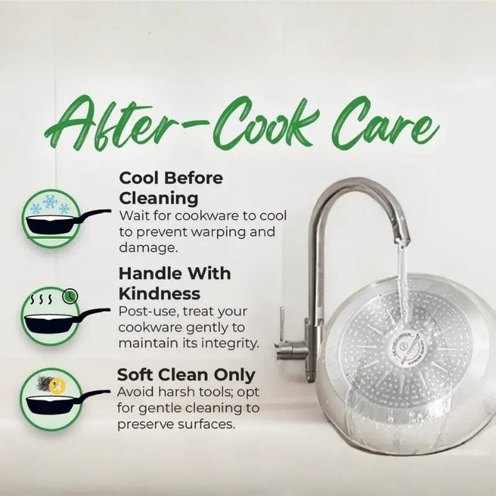 Batería de Cocina Granito 14 Piezas Just Perfecto – Beige Antiadherente con Tapas