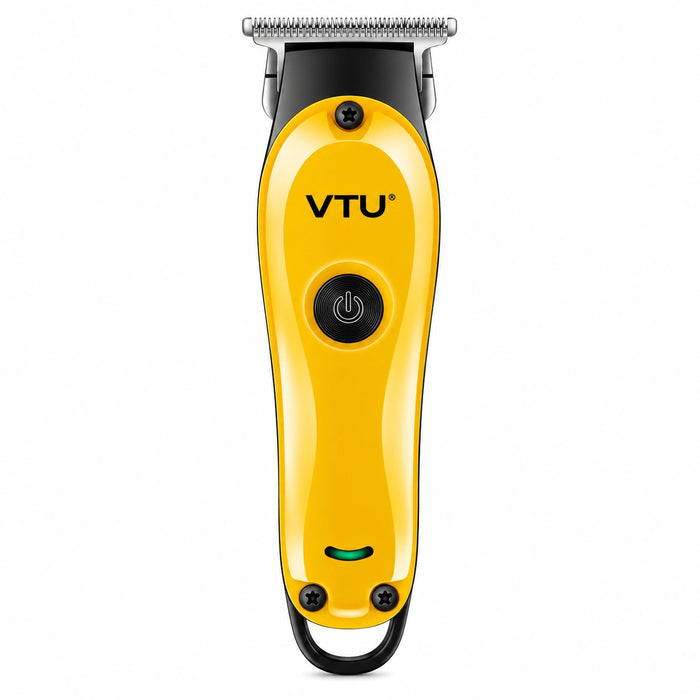 Recortadora de barba y pelo VTU VT-8001 amarilla y negra con cuchilla en T