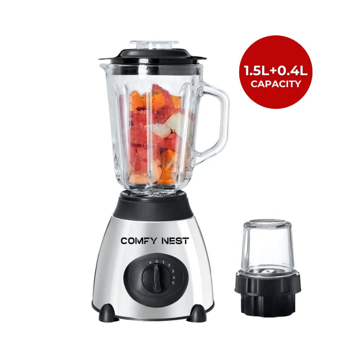 Batidora de vaso y molinillo Comfy Nest 800W 1.5 L