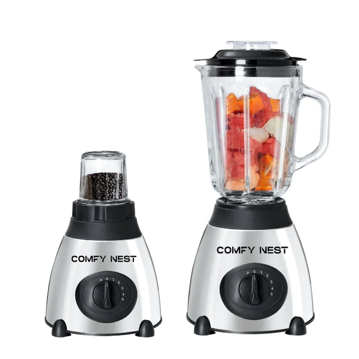 Batidora de vaso y molinillo Comfy Nest 800W 1.5 L
