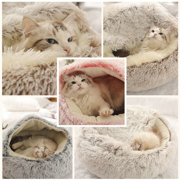 Cama para cães e gatos, 2 em 1, cama de estimação | BRONPETS ©